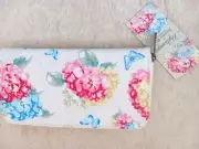 Jennifer Rose Hydrangea for Lesser & Pavey Wallet Organizer Billfold FlowersNWT