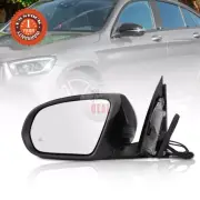 Blind Spot Side Mirror Driver Side For 2017-2021 Mercedes Benz GLC Class Blcak