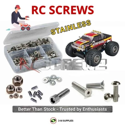 RCScrewZ Stainless Steel Screw Kit dur012 for Duratrax Nitro Quake | KIT