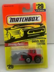 1996 MATCHBOX SUPERFAST #29 RED SHOVEL NOSE TRACTOR NEW ON CARD