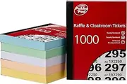 Pukka Pads Value Cloakroom Raffle Ticket Number Pad (Pack of 6)