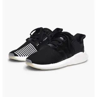 全新正貨 ADIDAS EQT SUPPORT 93/17 黑 白 線條 網布 果凍 BZ0585 男鞋