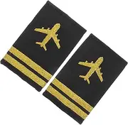 [HORIALENCE] Pilot Epaulets Bar Aviation Epaulettes Soft Shoulder Boards for Uniform Elegant