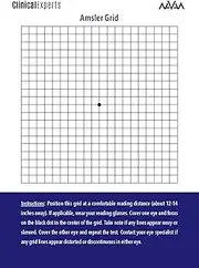 Amsler Eye Grid with Magnetic Back - Daily Vision Screening Tool for Macular Degeneration & Glaucoma Patients by Clinical Experts (1 Pack)