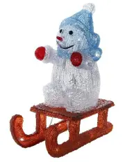 [Lexi Lighting] Acrylic Snowman On Sleigh