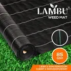 Lambu Weed Mat 0.915m/1.83m Plant Control Weedmat 30/50/100/200m Woven Fabric