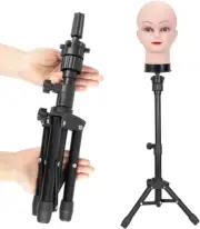 MINI Wig Stand Tripod, 25 Inch Adjustable Mannequin Head Stand, Wig Head Stand f
