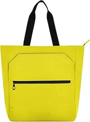 [ODAWA] Cadet Blue Shoulder Bag with Zippers and Interior Pocket, Tote Bags for Boys Girls 11.8" L x 3.9" W x 14.6" H