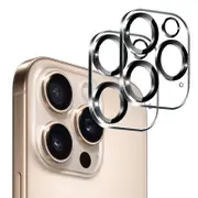 2 Pack MEZON iPhone 16 Pro Max (6.9") Full Cover Camera Lens Tempered Glass
