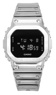 Casio G-Shock G-Steel Digital Fine Metallic Tough Silicone Strap Shock Resist Alarm Timer Stopwatch Backlight GM-5600YM-8 200M Men's Watch