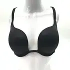 Victoria’s Secret Lightly Lined Plunge Lace/Velvet Bra High Back Size 34DDD