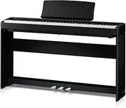 Kawai ES120 88 Note Weighted Keys Portable Digital Piano Set with Including Stand and Pedal Board, Black