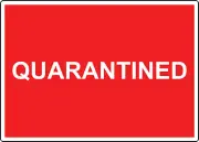QUARANTINED 1 | Laminated Vinyl Decal Sticker Label