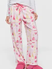 BNWT Peter Alexander Wine Print Flannelette Soft PJ Pants Size M Ladies