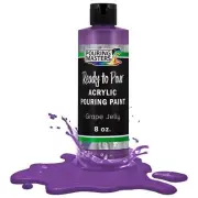 Pouring Masters Grape Jelly 8-Ounce Bottle of Water-Based Acrylic Pouring Paint