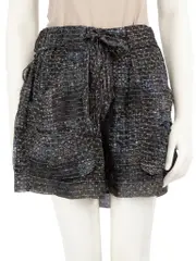 Silk Abstract Pattern Shorts