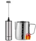 Milk Frother Handheld Battery Operated Coffee Frother for Milk Foaming Latte/...
