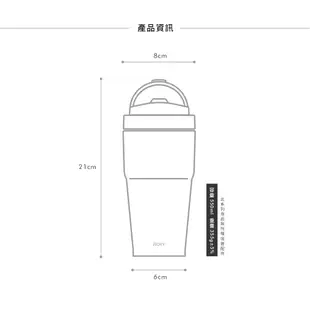 【WOKY沃廚】hahababy聯名-渾圓杯-雙層陶瓷手提保溫杯550ml(不附吸管)-防漏升級版