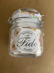Fido Canning Jar - 3/4 Liter - Made in Italy - Hinged Locking Storage - Branded