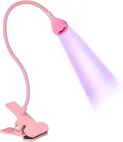 Pokronc Gooseneck UV Lamp,Gooseneck LED Nail Lamp Clip on | Nail Accessories, Manicure Dryer, Small Portable UV Lamp for Home Salon, Fast and Even Curing