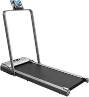 Foldable Treadmill,Smart Walking Running Machine,with 2.0HP Electric Treadmill,with Remote Control LCD Display,Suitable for Aerobic Fitness at Home and Gym(Grey)
