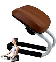 Prayer Bench for Kneeling at Home, Metal Frame Kneeling Stool Adjustable Height, Non-Slip Leg Sleeve, Meditation Accessories, Portable Chair for Home Yoga Studio