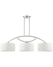 Livex Lighting Meridian Nickel 3 Light Chandelier