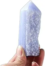 Natural Striped QuartzRaw StoneBlueAgate Point Tower Rough Mineral Crystal Gemstone,Blue Agate,170-200g