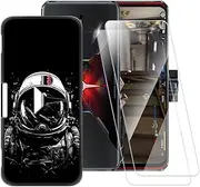 ESACMOT Astronaut Pattern Case Compatible with Lenovo Legion + [2 Pack] Screen Protector Tempered Glass, Shockproof Case Cover for Lenovo Legion Phone Duel (6.59 inch)