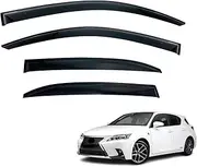 OAD4X4 Weathershields Compatible with Lexus CT200h 2011-Onwards, Weather Shields Window Visors Wind Deflectors Sun Rain Guard 4PCS Set
