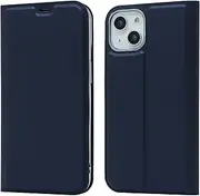 Cavor for iPhone 14 Plus Case (6.7"),PU Leather Cover Folio Flip Slim Ultra Thin Wallet Magnetic Case Stand Card Slot Holder with Kickstand Phone Cover Case- Royal Blue