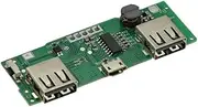 3pcs Lithium Battery Charger Board LED Dual USB 5V 2.4A Micro or Type-C USB Mobile Power Bank 18650 Charging Module for Li-ion Lithium Battery Cell(5V 2A Single Charging Port)