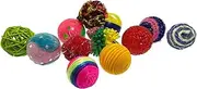 Petsport Kitty Fun Assorted Balls Card of 4, 4 Count