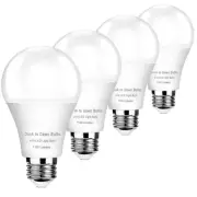 4 Pack Dusk to Dawn Light Bulbs Outdoor, 2700K Warm White 1100LM,Sensor A19 L...
