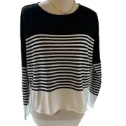 NWT Eileen Fisher Organic Linen/Cotton Boxy Sweater, Size Small,