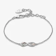 Clogau Silver & 9ct Rose Gold Tree Of Life Infinity Bracelet 3STOL0737