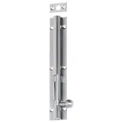 Plain Barrel Bolt with Long Throw, Satin Chrome