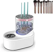 Makeup Brush Cleaner,Ultra Fast USB Make Up Brush Washer and Dryer,3 in 1 Automatic Makeup Brush Cleaner Machine with Multi-Hour Drying Settings for Deep Cleaning All Types of Brushes Set