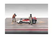 American Diorama Race Day Diecast Figures Set 1/43 Scale Models 2 for 1