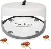 5 Pcs Flea Trap Sticker,Flea Trap Refill Discs Replacement Glue Board,Round Sticky Fly Traps,Dome Flea Trap Refill, for Home Bedroom Pet House,Inside Your Home