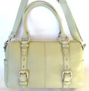 NEW FOSSIL MADDOX LIGHT SAGE GREEN LEATHER SATCHEL,CROSSBODY,SHOULDER BAG,PURSE