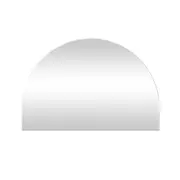 Ovale Arch Mirror 100x150cm Brushed Silver