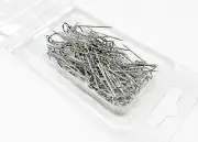 100 Jewelry U-Pins Display Pads Pins Silver Tone Jewelry Display 100pcs U Pins