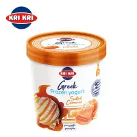 在飛比找momo購物網優惠-【Kri Kri】希臘優格 冰淇淋 焦糖 320g(卡路里低
