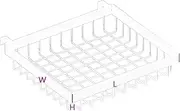 Pusdon Over Sink Dish Drying Rack Accessory Stainless Steel Parts for DIY or Replace Purpose Repair Use (White, Big Fruit & Vegetable Basket)
