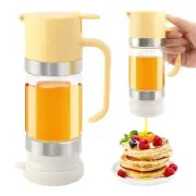 No Drip Glass Honey Dispenser, 9 OZ Honey Jar with Handle, Syrup Dispenser fo...