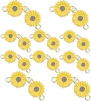 [CIMAXIC] Jewelry Charms Connector Set Daisy Charms Diy Jewelry Connectors 20pcs Craft Accessories Flower Pendant Diy Hanging Decor