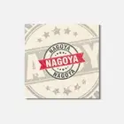 Nagoya Grunge Travel 4'' X 4'' Square Wooden Coaster