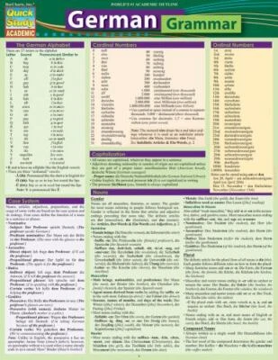 German Grammar, Paperback by Listen Paul, Ph.D.; Barcharts, Inc. (COR), Brand...