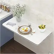 Wall Mounted Folding Table Kitchen Dining Fold Down Table Small Fold Wall Mounted Table White Hanging Desk for Small Spaces Laundry Room White 40x60cm